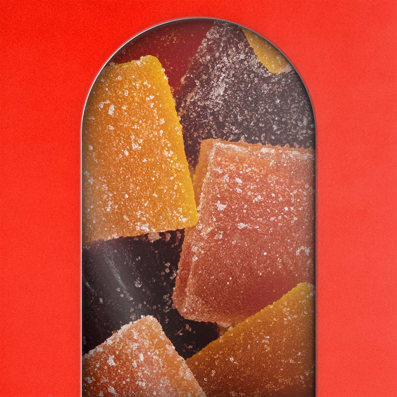 Pates de fruits artisanales, réalisées à la main par Cavaletti Paris dans son atelier de Neuilly. Saveur framboise, pêche, passion. 3 couleurs, 3 saveurs