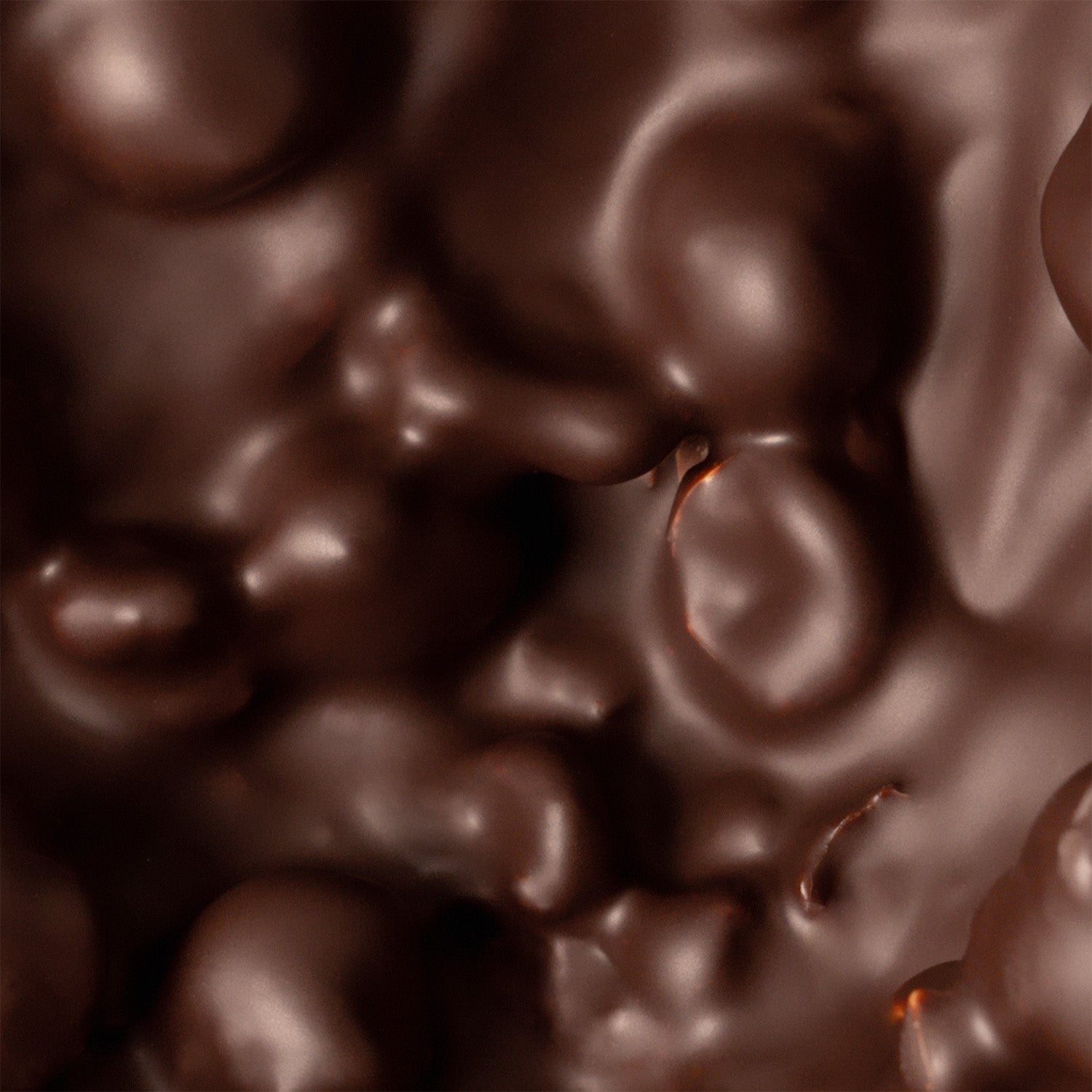 Texture de notre chocolat de paques au praliné noisette, artisanal de la maison de chocolat Cavaletti Paris. 