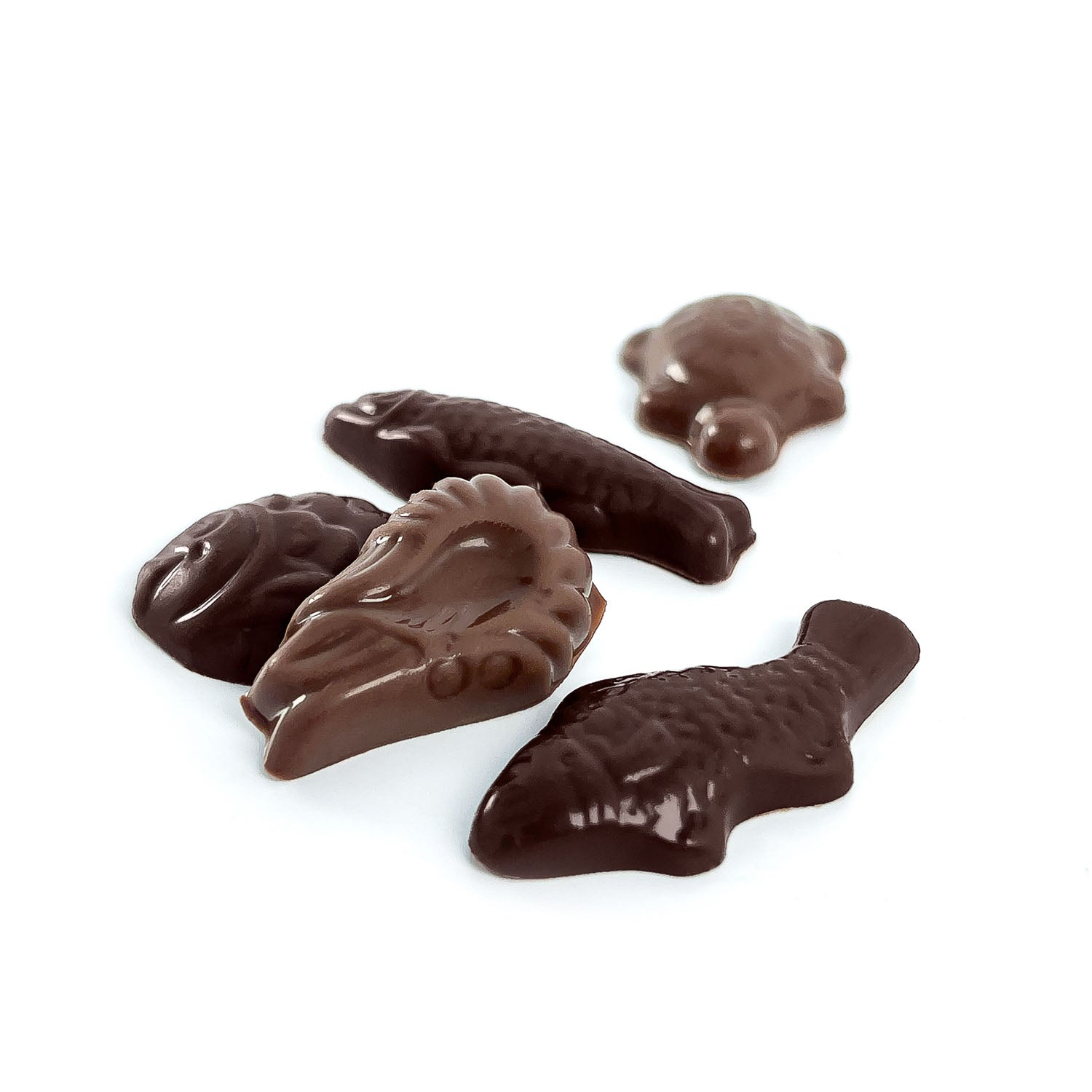 Chocolat friture de paques, chocolat lait et chocolat noir, fabrication artisanale dans notre maison de chocolat à Neuilly Sur Seine, Cavaletti Paris. Finesse et allégé en sucre. 