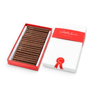 Coffret chocolats au lait pralinés, haut de gamme, par le chocolatier Cavaletti Paris  à Neuilly sur Seine. 