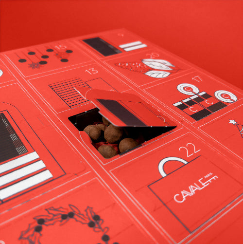Idée cadeau Calendrier de l'Avent Cavaletti chocolats pralinés à déguster avant noël