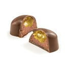 Coffret Cavaletti Paris Coeurs au chocolat noir fourrés au praliné à l'ancienne, et coulis de fruit de la passion pour la fête des mères ou la Saint Valentin. 