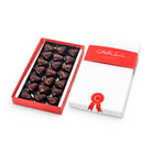 Coffret Cavaletti Paris Coeurs au chocolat noir fourrés au praliné à l'ancienne, pour la fête des mères ou la Saint Valentin. 